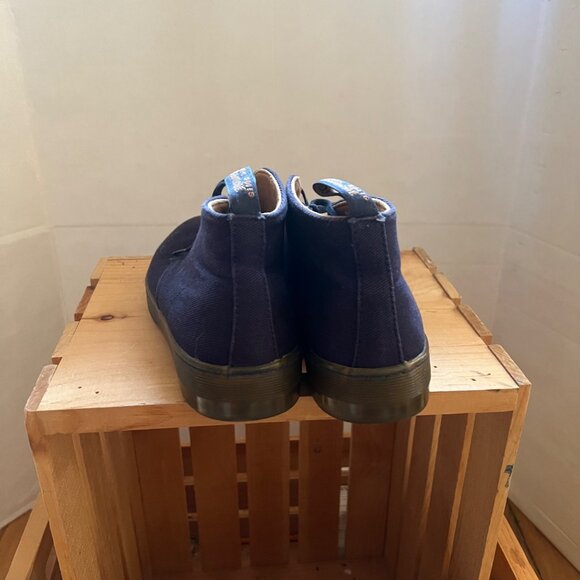 Dr. Martens Size 9 Blue Daytona Twill Canvas Lace-Up Chukka Ankle Desert Boots - Picture 11 of 16